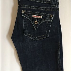 Hudson flare leg jean dark denim